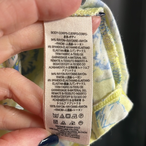 Yellow Floral Free People Top - Picture 4 of 5